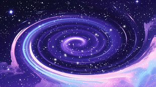 紫色宇宙星空旋涡