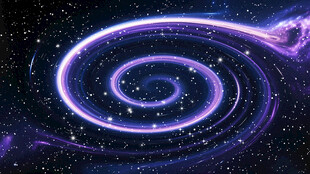 梦幻紫色星空旋涡