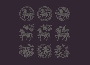 马年传统图案