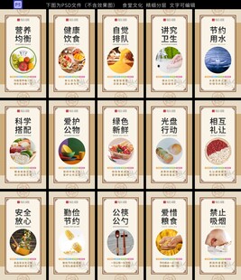 食堂文化 食堂标语 食堂挂画