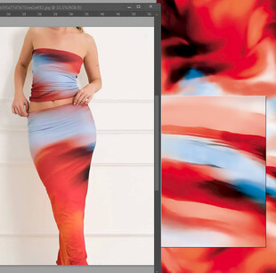 炫彩动感抽象流体背景图