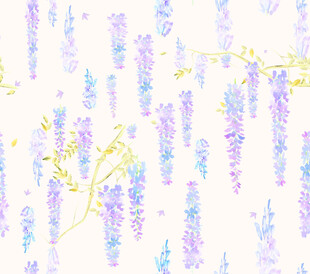 梦幻紫藤花卉图案背景