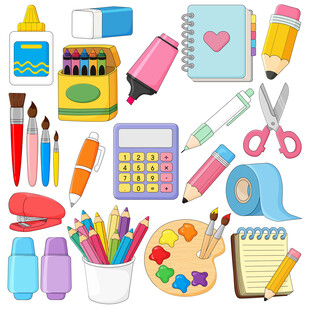 学习工具文具计算器涂改液铅笔