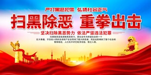 扫黑除恶展板