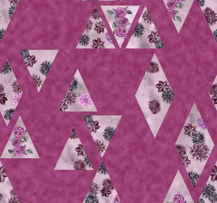 紫色几何花卉图案纹理