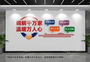 调解千万家文化墙