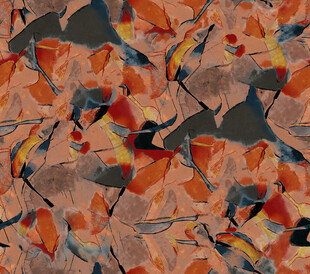 抽象多彩树叶图案纹理