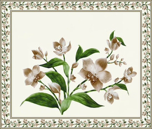 复古风花卉图案装饰画