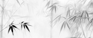 新中式灯箱水墨竹子