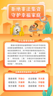 禁止非法集资宣传海报