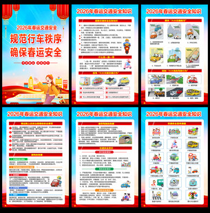 2026年春运交通展板