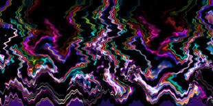 炫彩抽象波浪图案背景