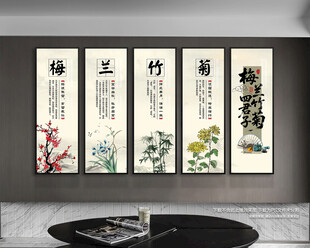 梅兰竹菊挂图