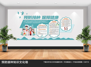 预防接种文化墙展示