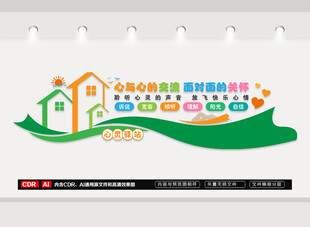 心灵驿站文化墙