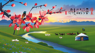 草原风景画