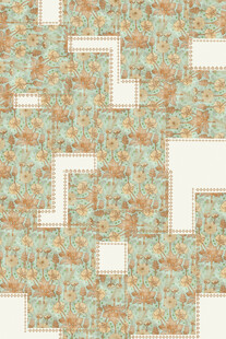 复古花纹几何图案背景图