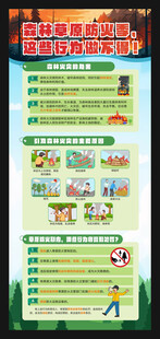 森林草原防火知识展板