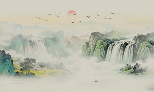 新中式水墨山水