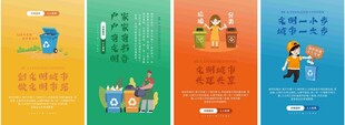 创建文明城市宣传语海报