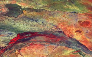 彩色岩石石纹背景