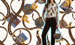 时尚女士与多样精美包包