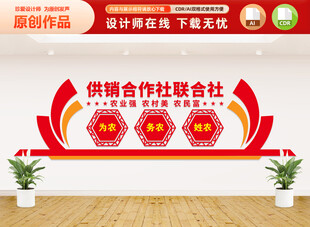 供销合作社文化墙