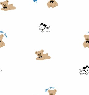 可爱小熊图案背景
