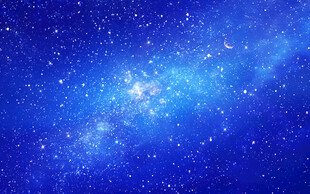 蓝色星空天花软膜