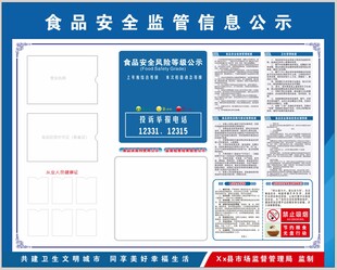 食品安全公示栏