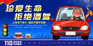 拒绝酒驾展板