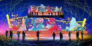 传统花灯彩灯效果图