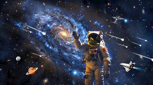 宇宙星空流星