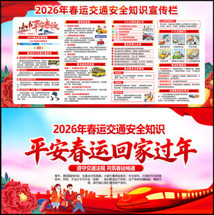 2026年春运安全宣传栏
