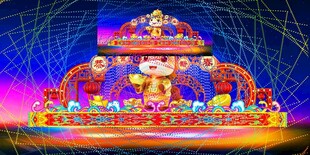 元宵彩灯花灯效果图