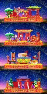 传统花灯彩灯效果图