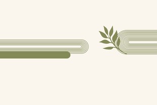 简约绿植装饰元素