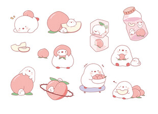 可爱萌趣卡通小动物集合