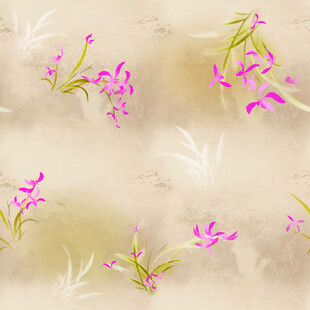 淡雅粉色花卉背景图