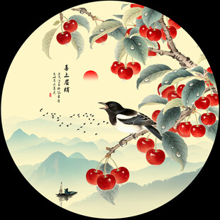 国画喜鹊
