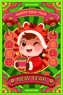 马娃贺岁   喜庆迎新年
