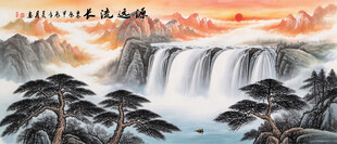 旭日东升国画
