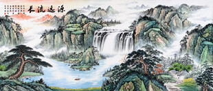 水墨山水国画