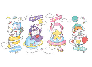 太空动物宇航员