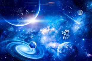 外太空宇宙星球银河黑洞星空背景