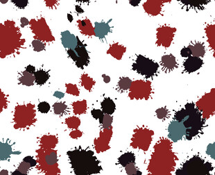 多彩墨渍抽象图案