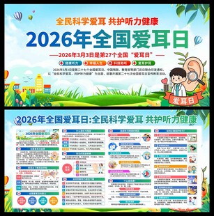 2026年全国爱耳日展板
