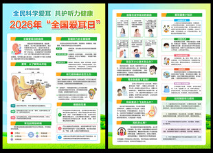 爱耳日宣传单