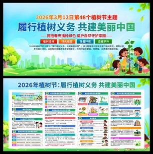 2026年植树节展板