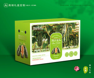甜瓜包装 博洋蜜瓜礼盒